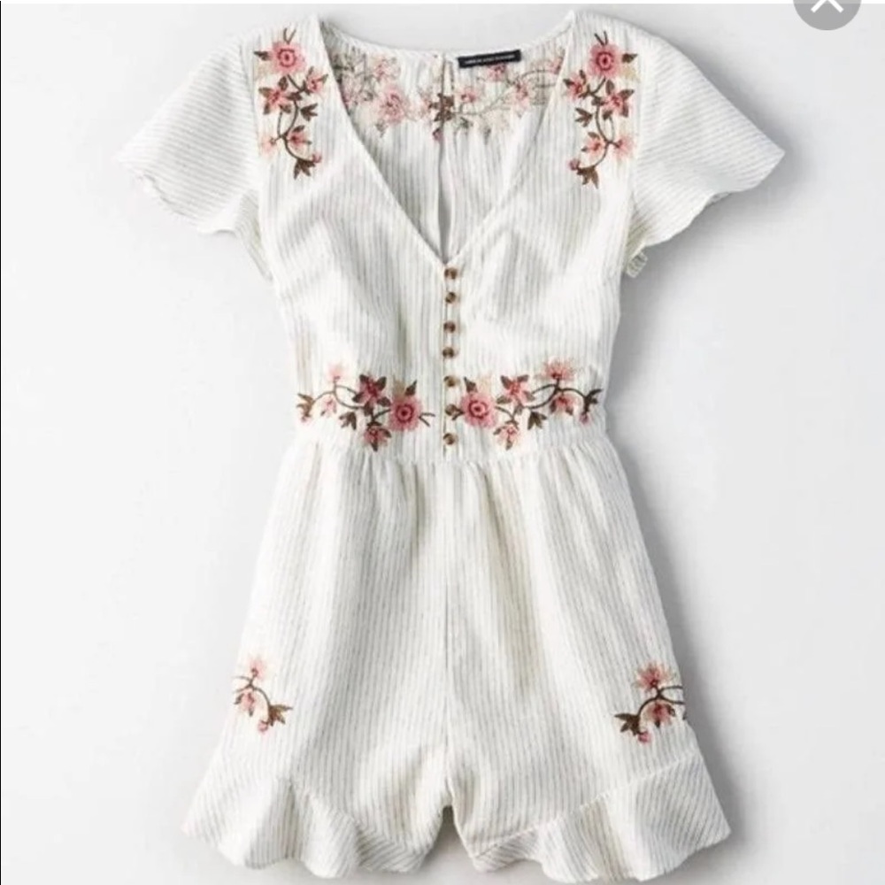 American Eagle Floral Romper